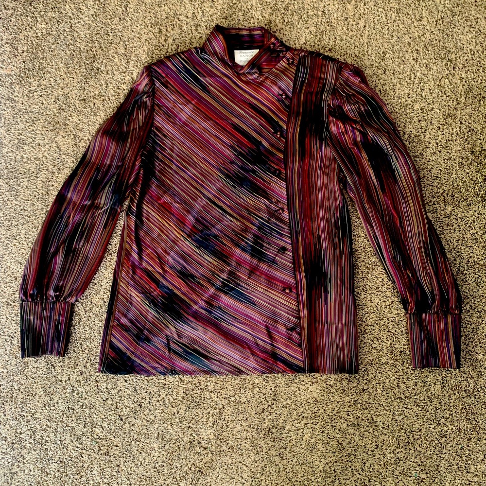 Vintage Francesca of Damon for Starrington womens silk blouse size 8